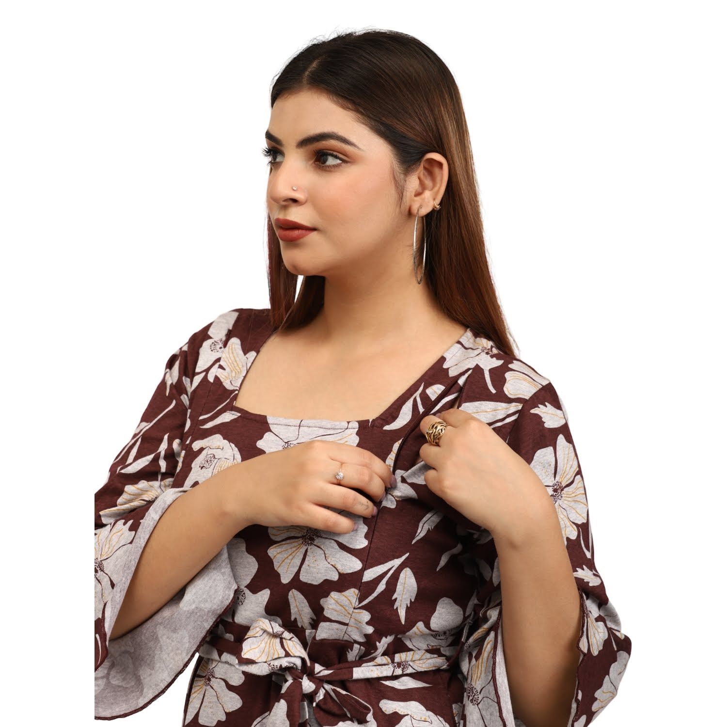 Crimson Maroon Dress thumbnail 6